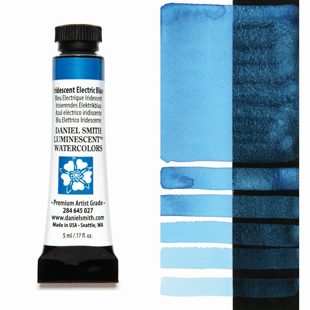 Daniel Smith Extra Fine Watercolor - Iridescent Electric Blue 5 ml - merriartist.com