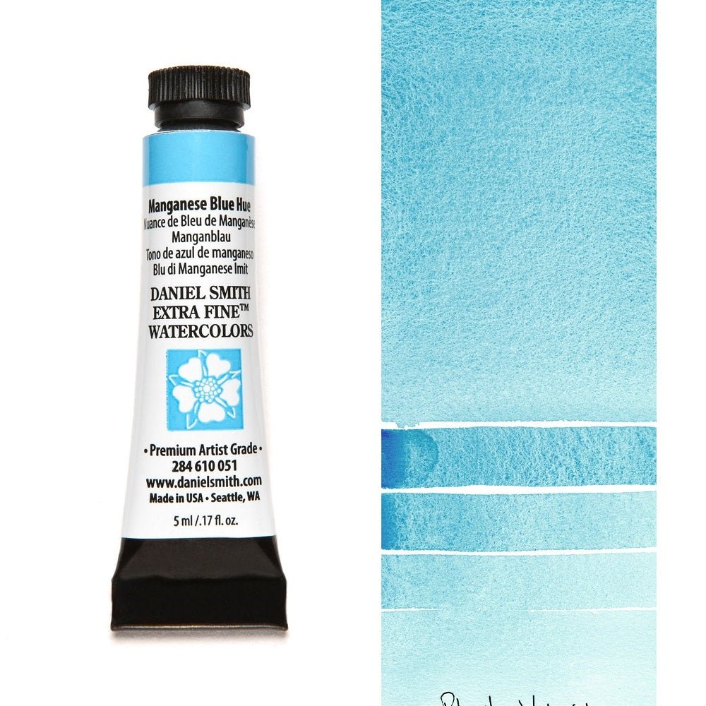 Daniel Smith Extra Fine Watercolor - Manganese Blue Hue 5 ml (small tube) - merriartist.com