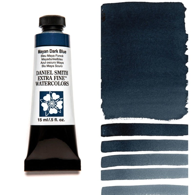 Daniel Smith Extra Fine Watercolor - Mayan Dark Blue 15 ml - merriartist.com