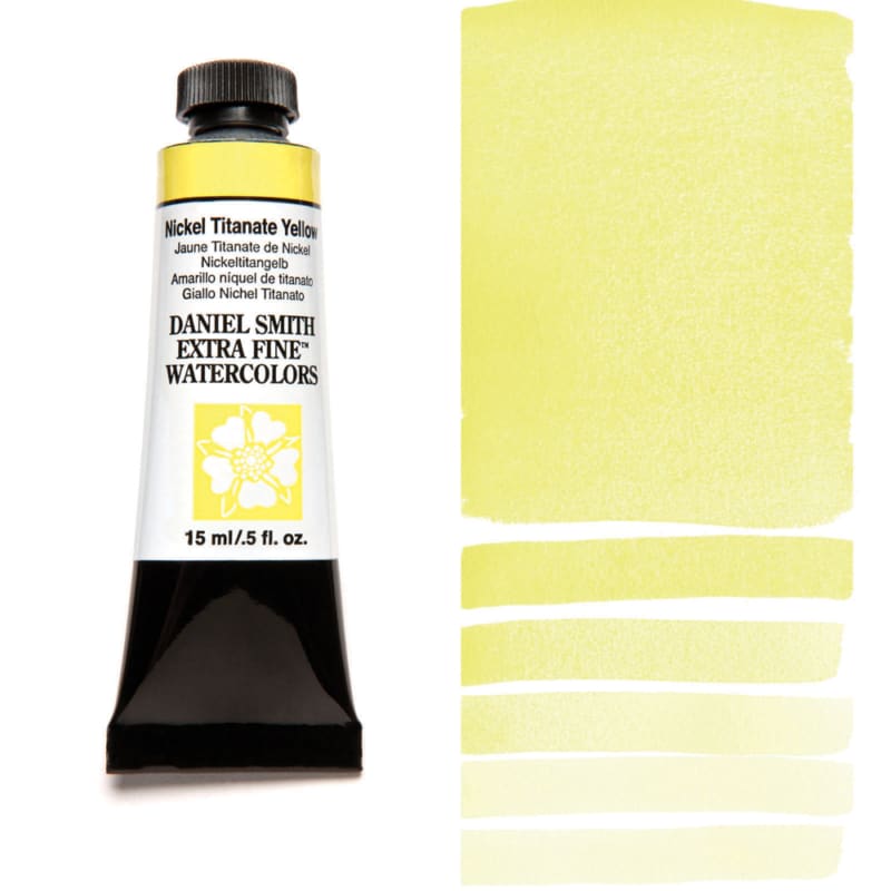 Daniel Smith Extra Fine Watercolor - Nickel Titanate Yellow 15 ml - merriartist.com