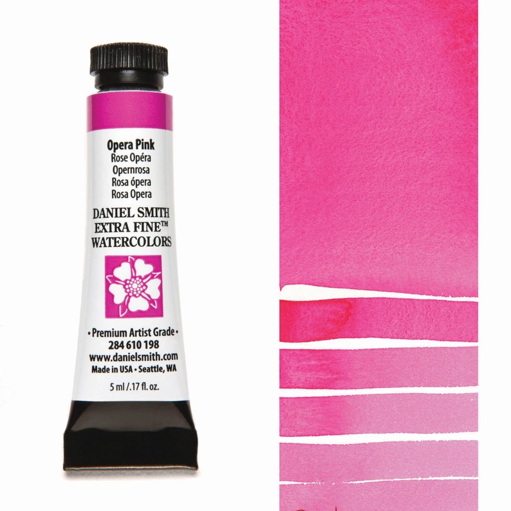 Daniel Smith Extra Fine Watercolor - Opera Pink 5 ml (small tube) - merriartist.com