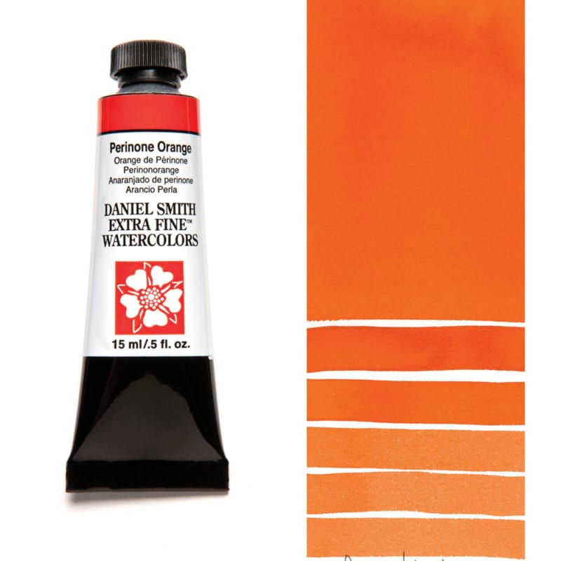 Daniel Smith Extra Fine Watercolor - Perinone Orange 15 ml - merriartist.com