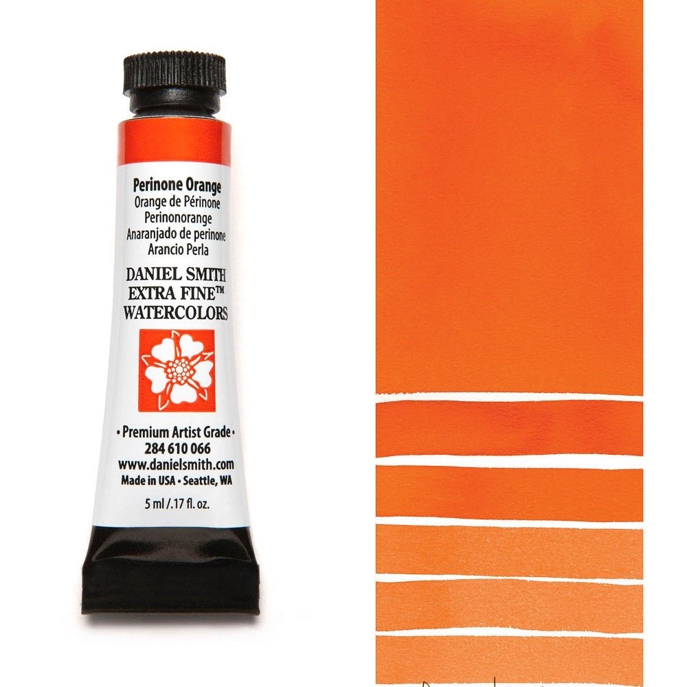 Daniel Smith Extra Fine Watercolor - Perinone Orange 5 ml (small tube) - merriartist.com