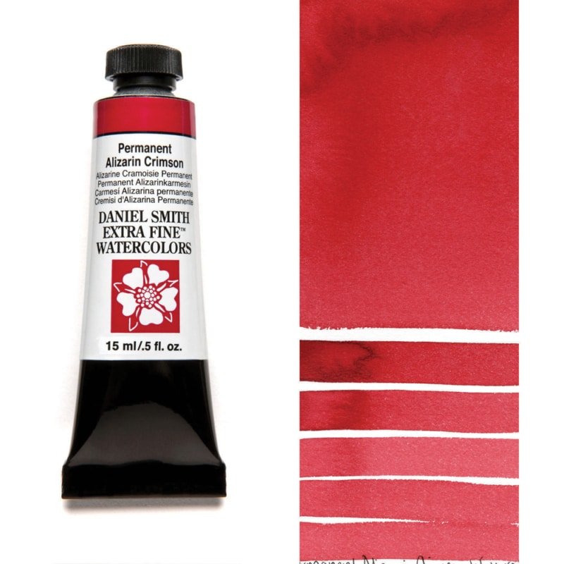 Daniel Smith Extra Fine Watercolor - Permanent Alizarin Crimson 15 ml - merriartist.com