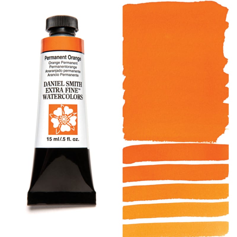 Daniel Smith Extra Fine Watercolor - Permanent Orange 15 ml - merriartist.com