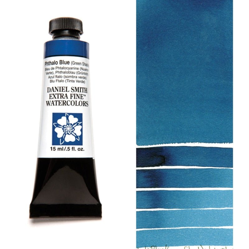 Daniel Smith Extra Fine Watercolor - Phthalo Blue (GS) 15 ml - merriartist.com