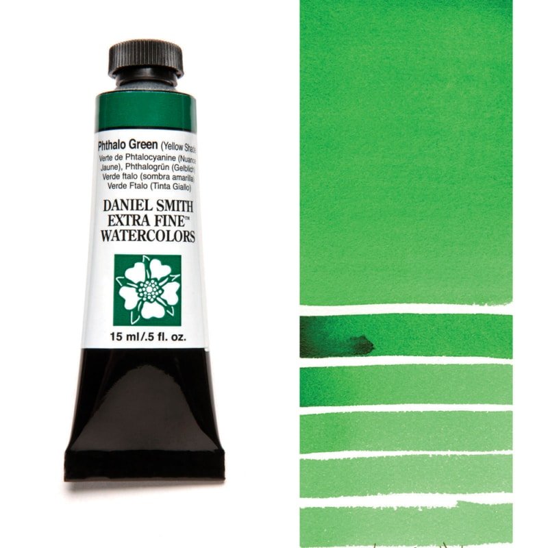Daniel Smith Extra Fine Watercolor - Phthalo Green (YS) 15 ml - merriartist.com