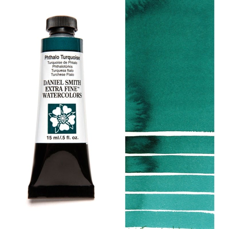 Daniel Smith Extra Fine Watercolor - Phthalo Turquoise 15 ml - merriartist.com