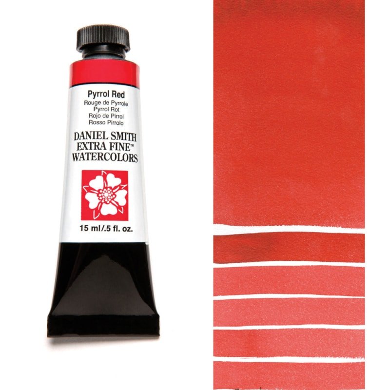 Daniel Smith Extra Fine Watercolor - Pyrrol Red 15 ml - merriartist.com