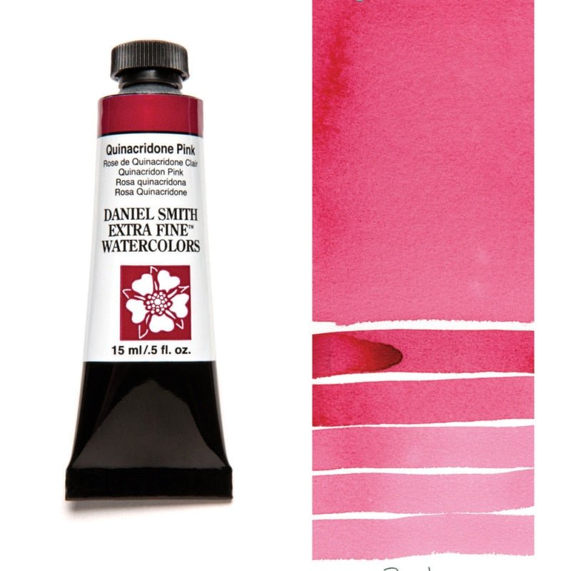 Daniel Smith Extra Fine Watercolor - Quinacridone Pink 15 ml - merriartist.com