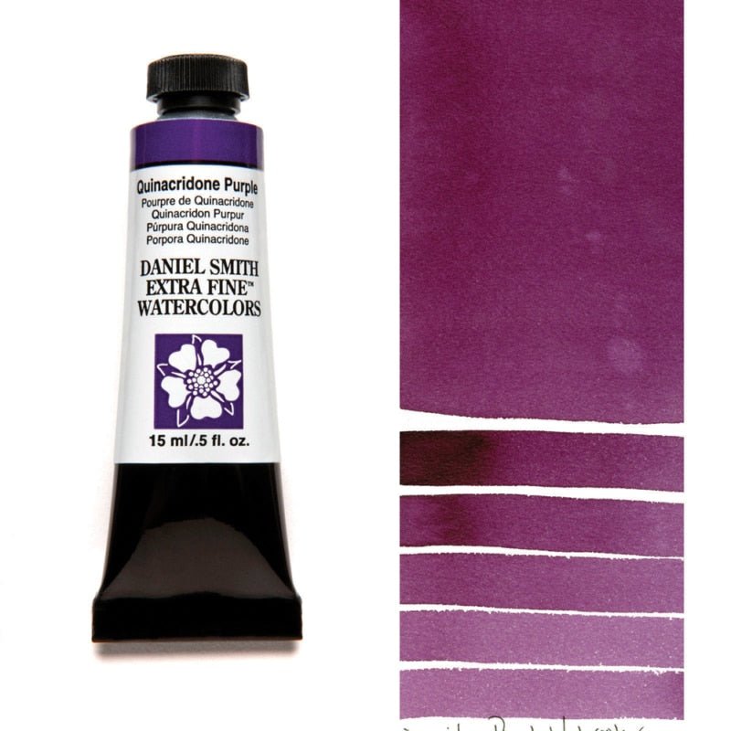 Daniel Smith Extra Fine Watercolor - Quinacridone Purple 15 ml - merriartist.com