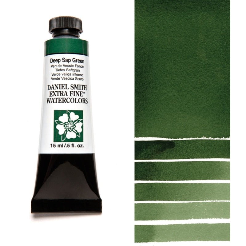 Daniel Smith Extra Fine Watercolor - Sap Green Deep 15 ml - merriartist.com
