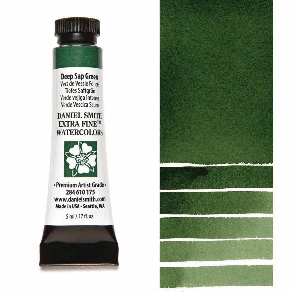 Daniel Smith Extra Fine Watercolor - Sap Green Deep 5 ml (small tube) - merriartist.com