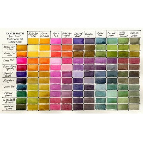 Daniel Smith Extra Fine Watercolor Set - 10 Color Jean Haines Master Artist Set (10 X 5ml tubes) - merriartist.com