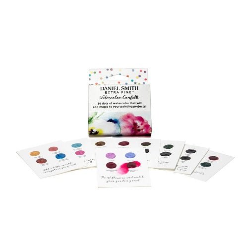 Daniel Smith Extra Fine Watercolor Set - Confetti 36 Color Dot Card Set - merriartist.com
