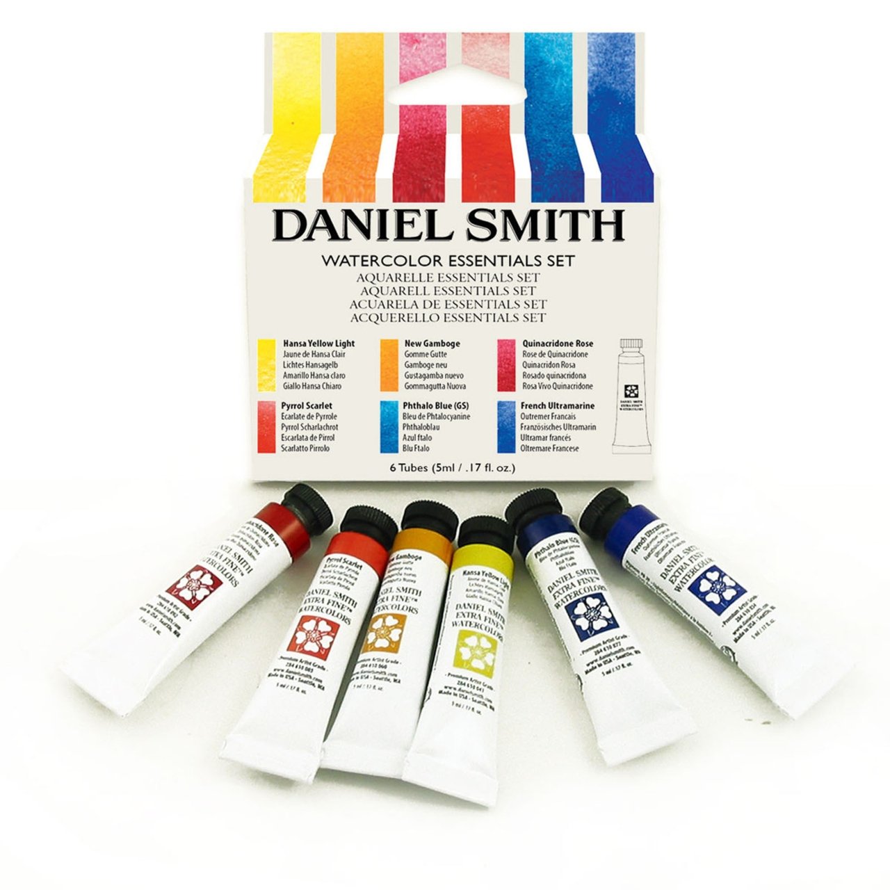 Daniel Smith Extra Fine Watercolor Set - Essentials Set (6 X 5ml tubes) - merriartist.com