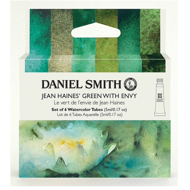 Daniel Smith Extra Fine Watercolor Set - Jean Haines Green With Envy Set (6 X 5ml tubes) - merriartist.com