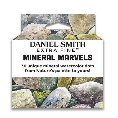 Daniel Smith Extra Fine Watercolor Set - Mineral Marvels 36 Color Dot Card Set - merriartist.com