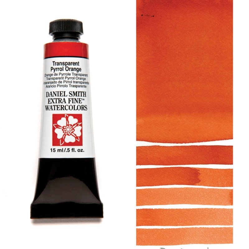 Daniel Smith Extra Fine Watercolor - Transparent Pyrrol Orange 15 ml - merriartist.com