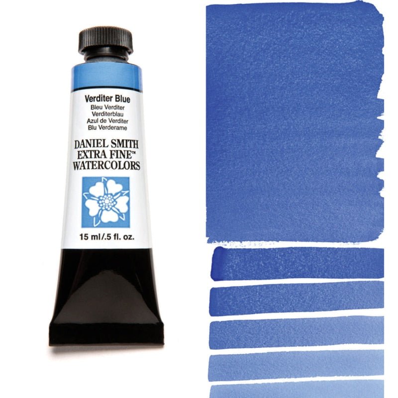 Daniel Smith Extra Fine Watercolor - Verditer Blue 15 ml - merriartist.com