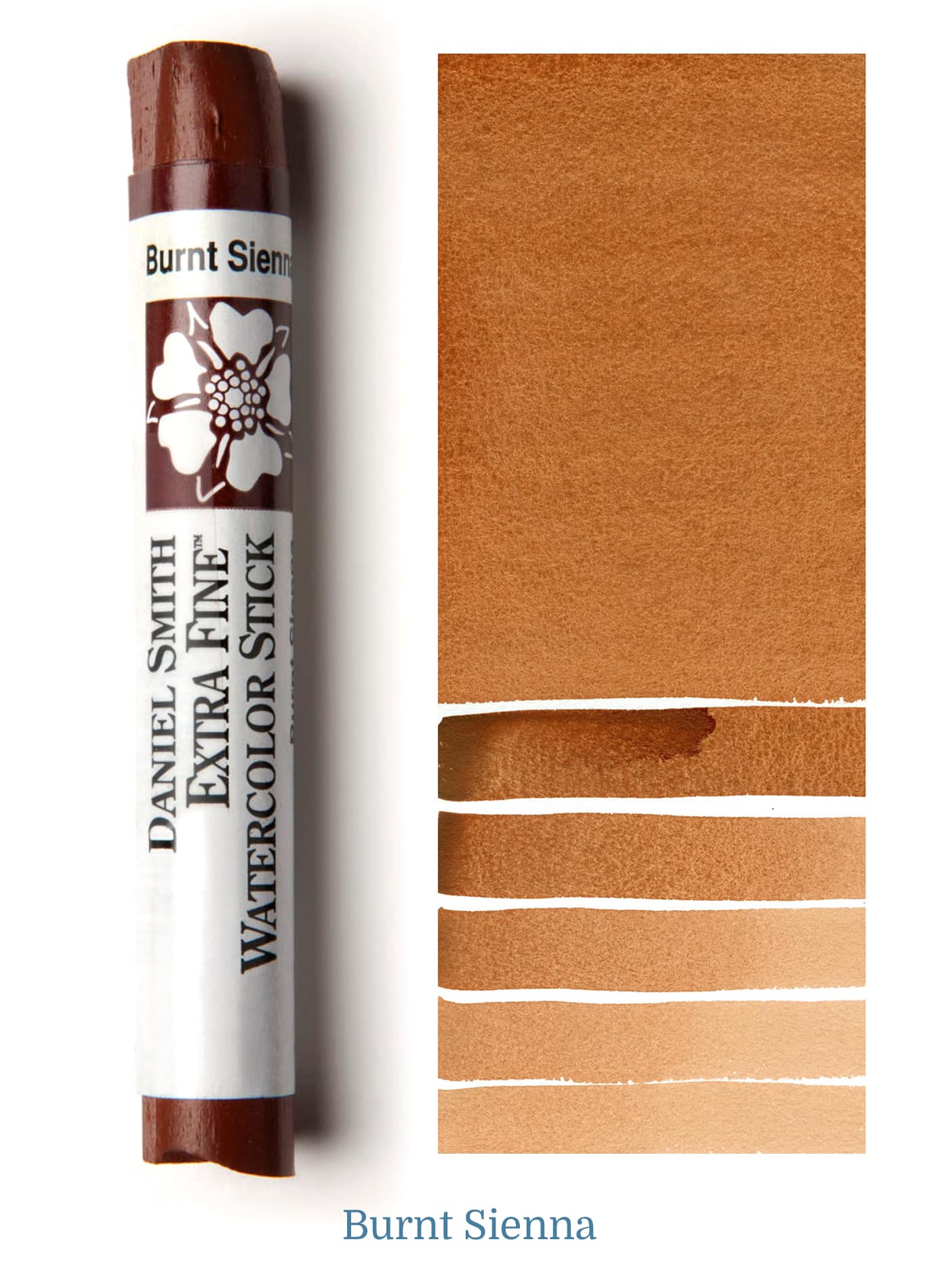 Daniel Smith Watercolor Stick - 3 inch - Burnt Sienna - merriartist.com