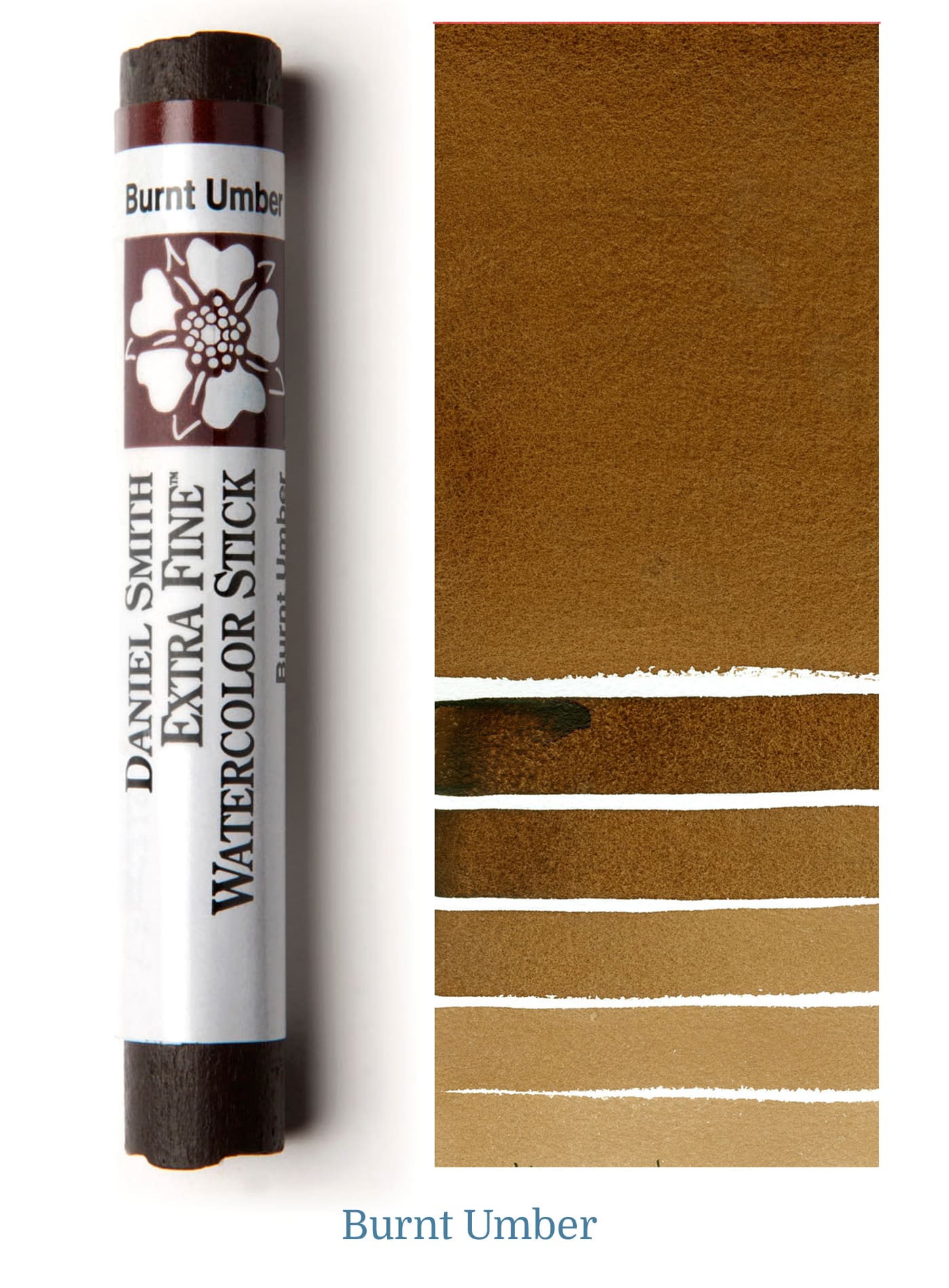 Daniel Smith Watercolor Stick - 3 inch - Burnt Umber - merriartist.com