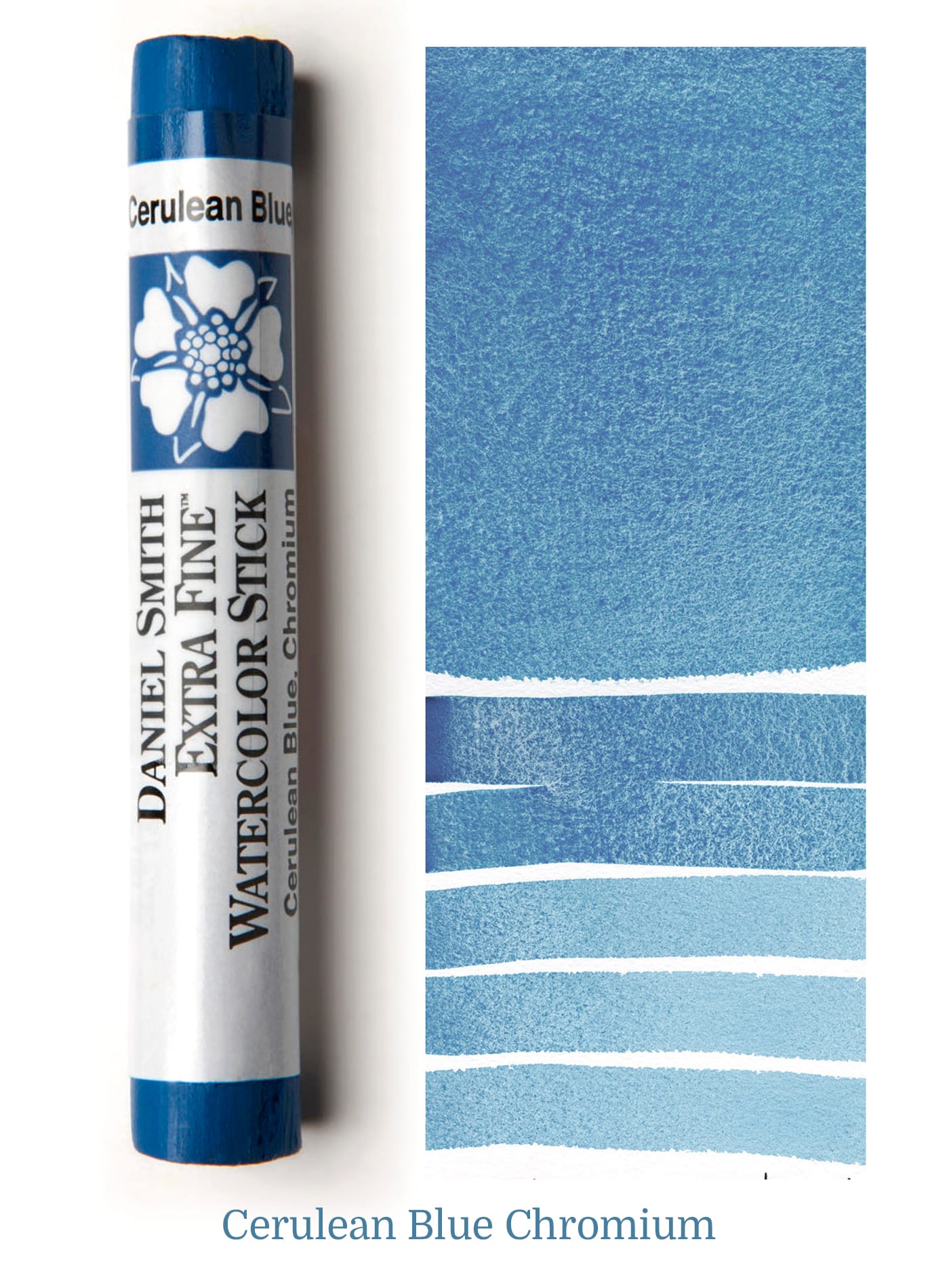 Daniel Smith Watercolor Stick - 3 inch - Cerulean Blue Chromium - merriartist.com
