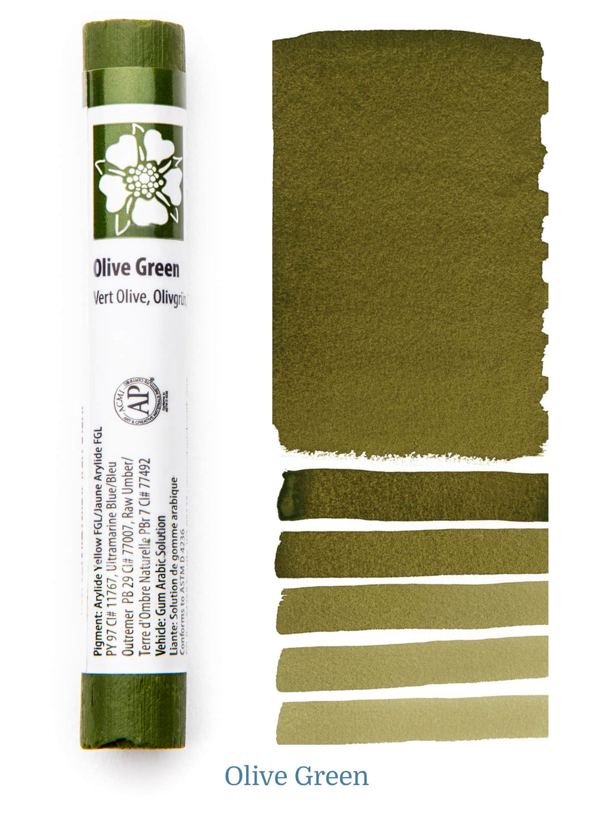 Daniel Smith Watercolor Stick - 3 inch - Olive Green - merriartist.com