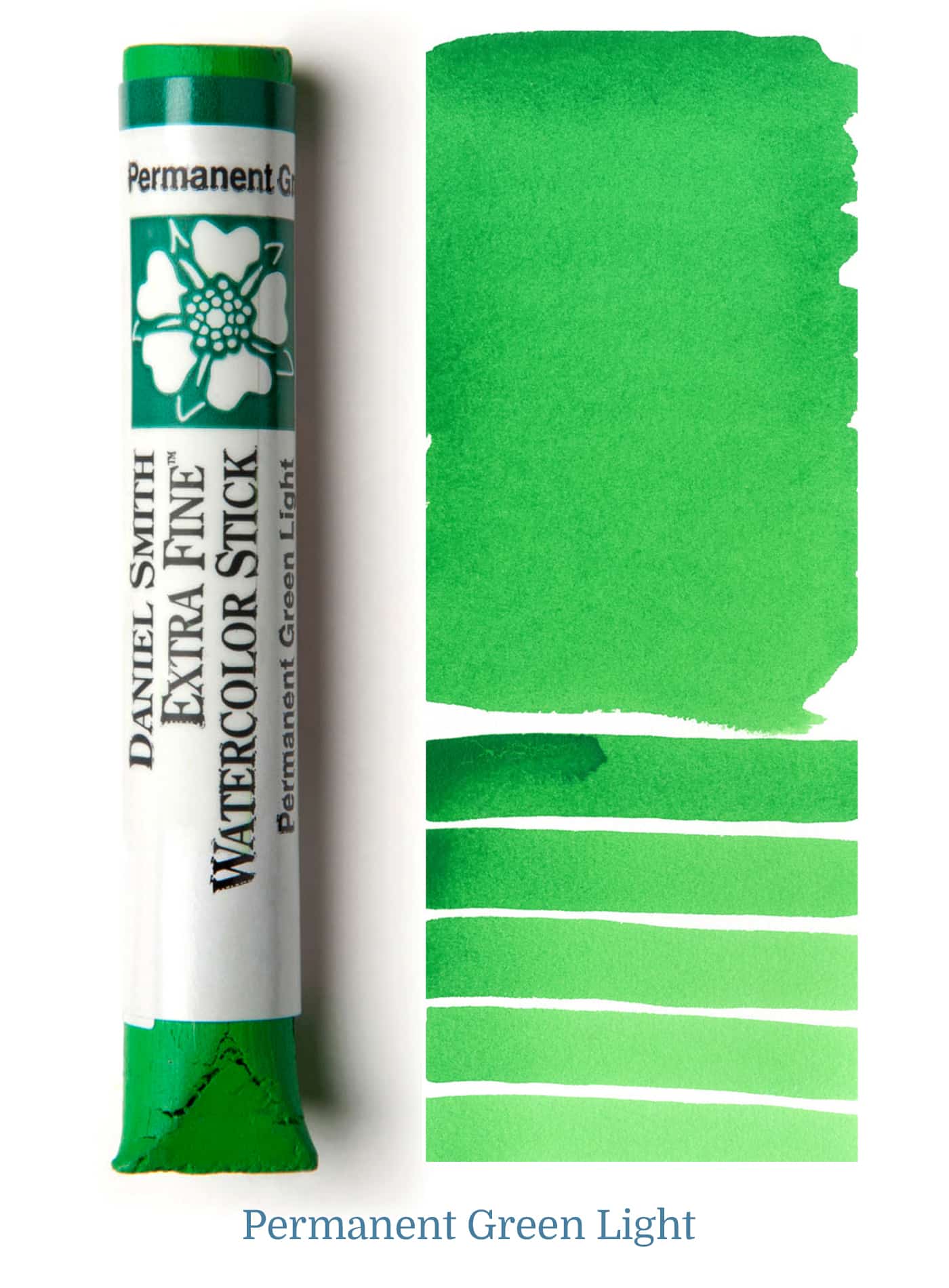 Daniel Smith Watercolor Stick - 3 inch - Permanent Green Light - merriartist.com