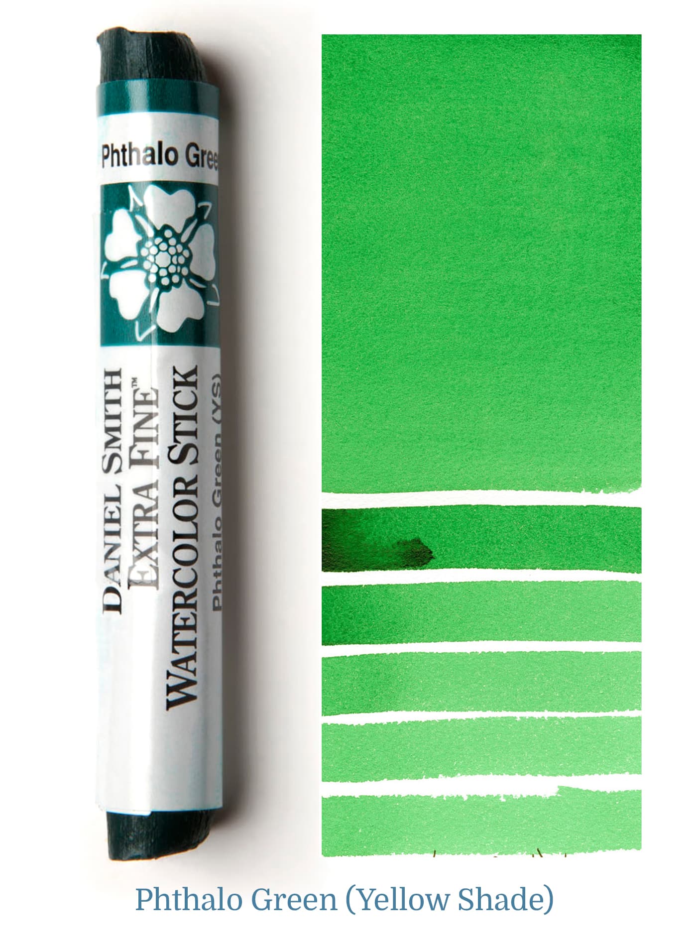 Daniel Smith Watercolor Stick - 3 inch - Phthalo Green (Yellow Shade) - merriartist.com