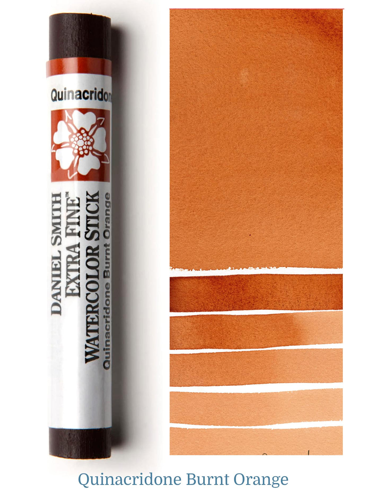 Daniel Smith Watercolor Stick - 3 inch - Quinacridone Burnt Orange - merriartist.com