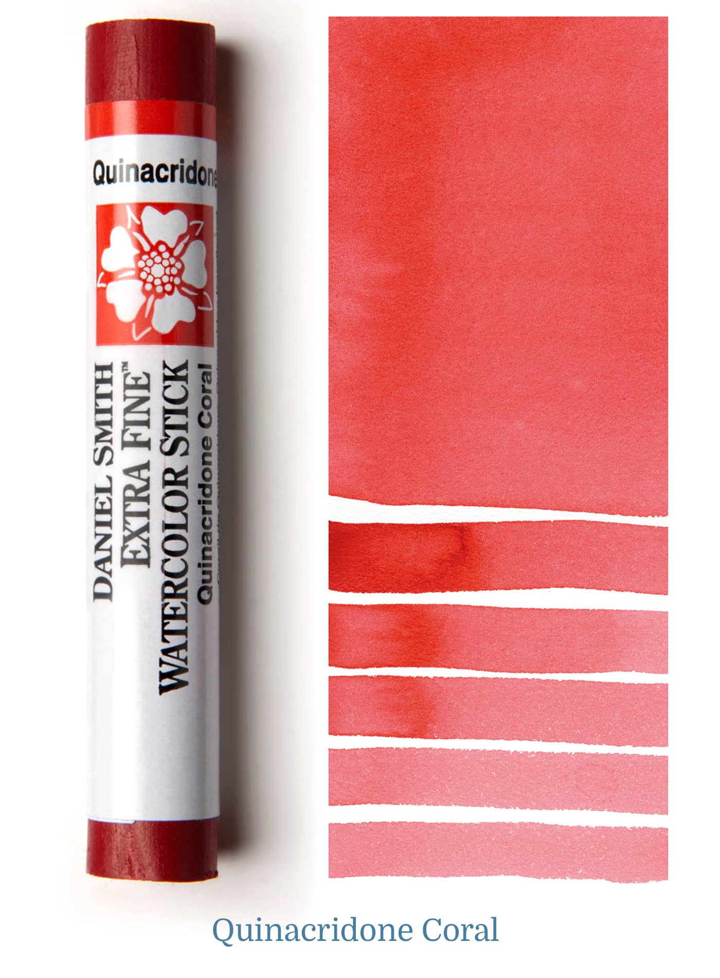 Daniel Smith Watercolor Stick - 3 inch - Quinacridone Coral - merriartist.com