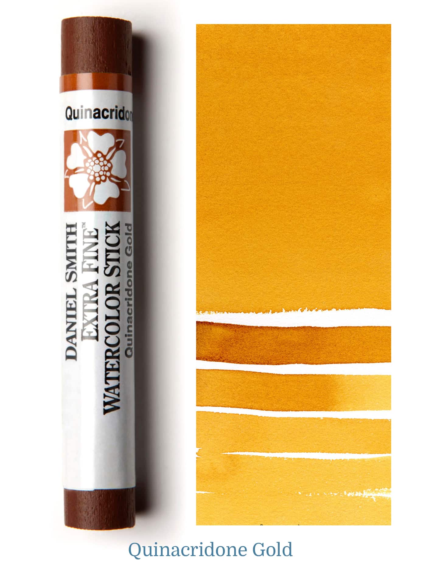Daniel Smith Watercolor Stick - 3 inch - Quinacridone Gold - merriartist.com
