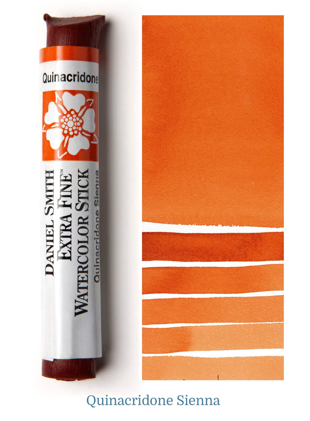 Daniel Smith Watercolor Stick - 3 inch - Quinacridone Sienna - merriartist.com