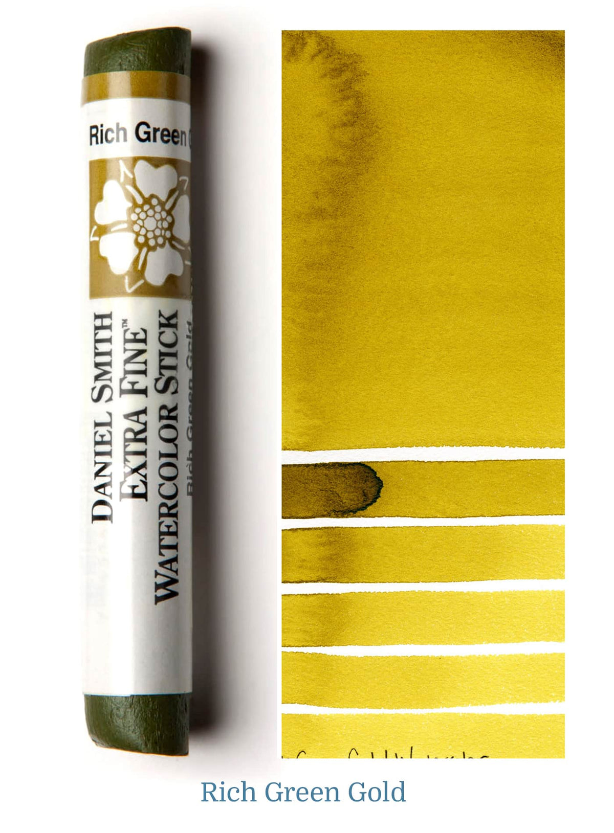 Daniel Smith Watercolor Stick - 3 inch - Rich Green Gold - merriartist.com
