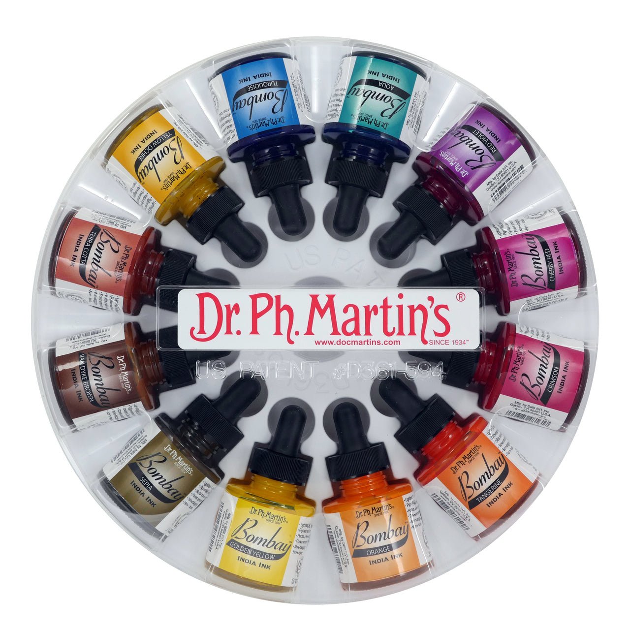 Dr. P.H. Martin  Bombay India Ink -  1 ounce Set #2