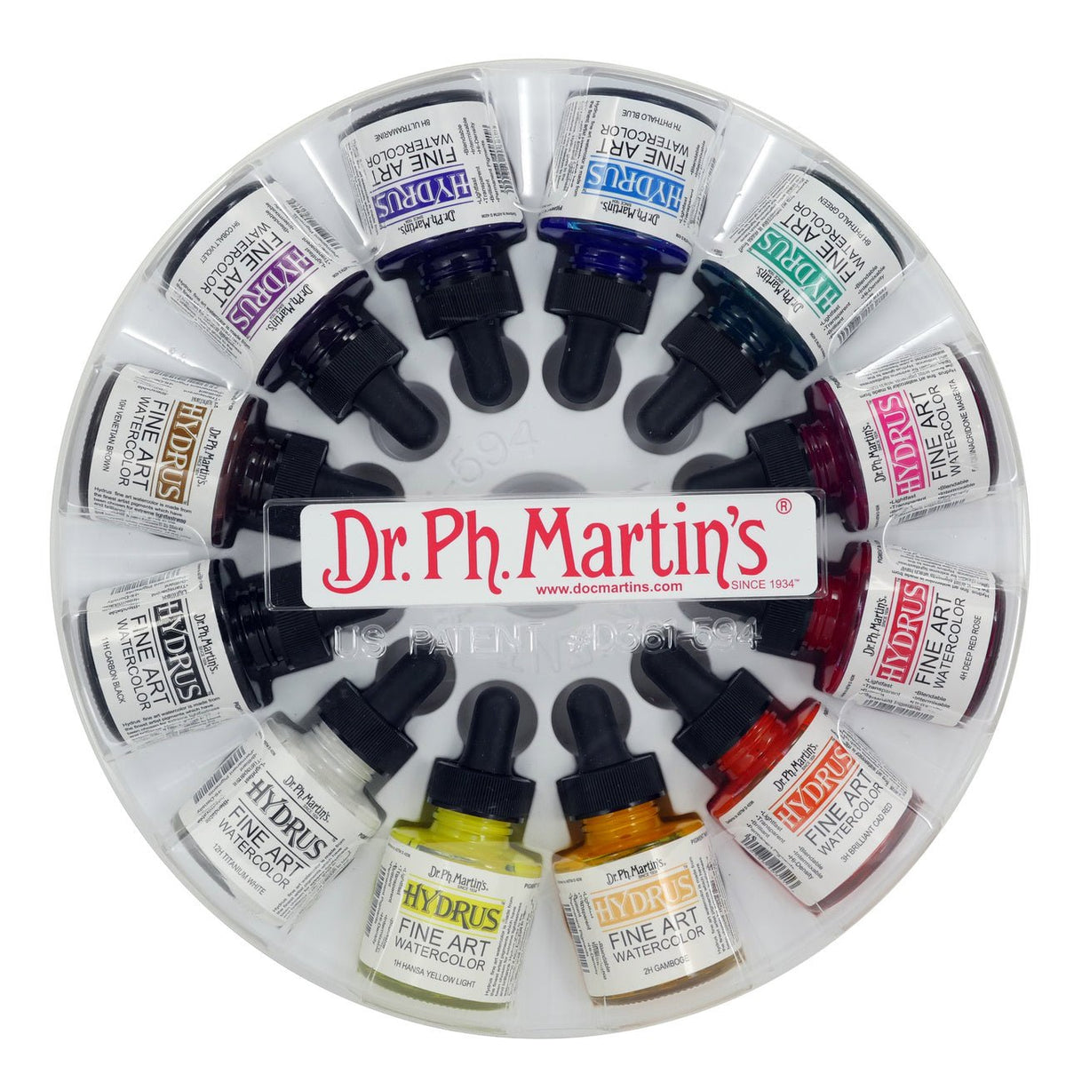 Dr. PH Martin's Radiant Concentrated Watercolor Set - 14 Colors - Set B