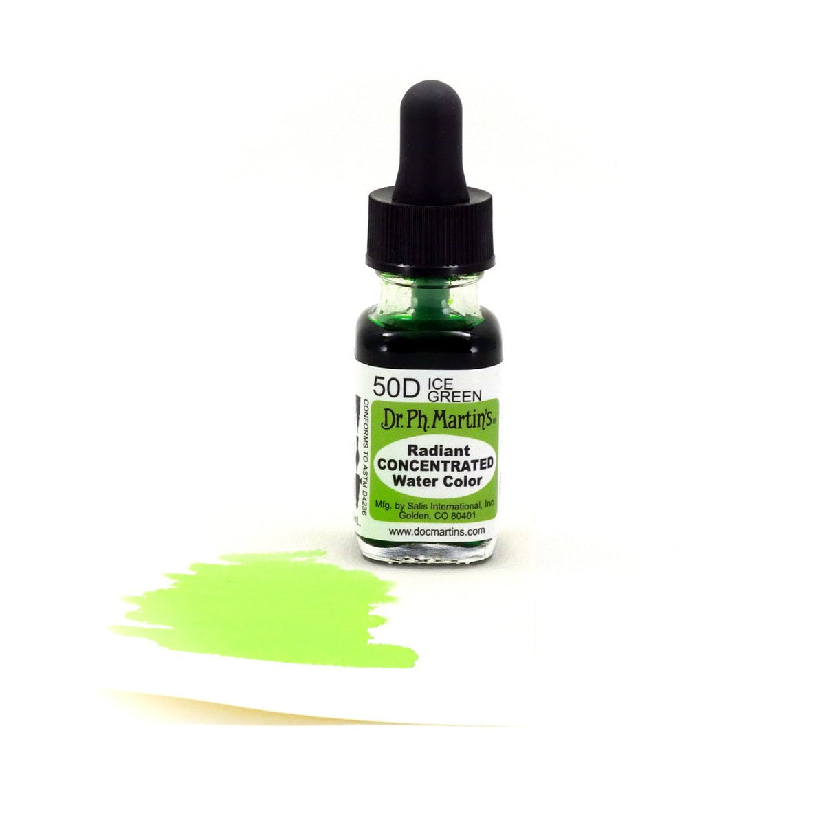 Dr. Ph. Martin's Radiant Watercolor .5 oz - Ice Green - merriartist.com