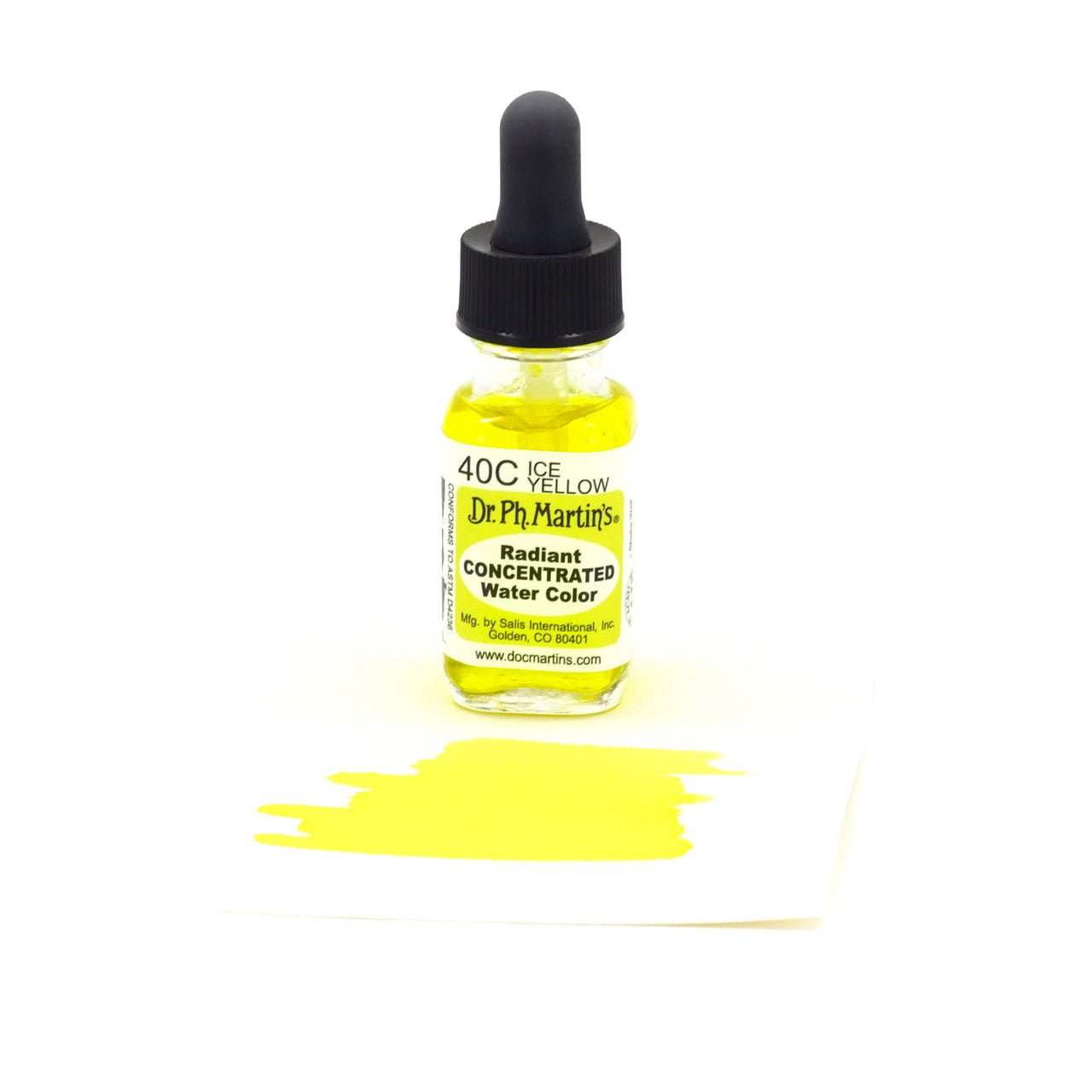 Dr. Ph. Martin's Radiant Watercolor .5 oz - Ice Yellow - merriartist.com