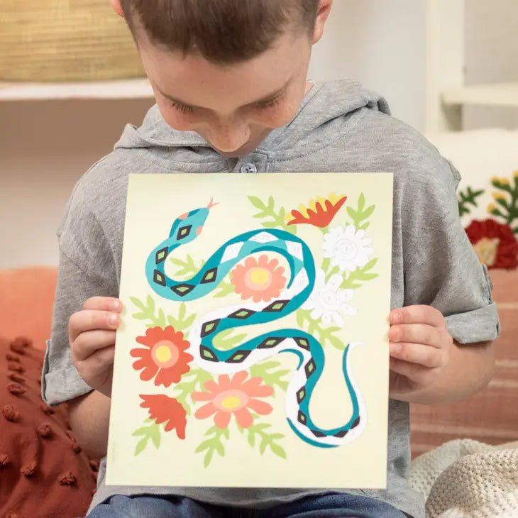 elle crée KIDS Splendid Snake Paint-by-Number Kit - merriartist.com