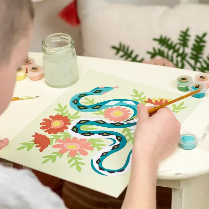 elle crée KIDS Splendid Snake Paint-by-Number Kit - merriartist.com