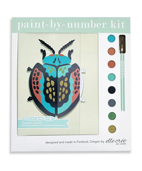 elle crée KIDS Tortoise Beetle Paint-by-Number Kit - merriartist.com