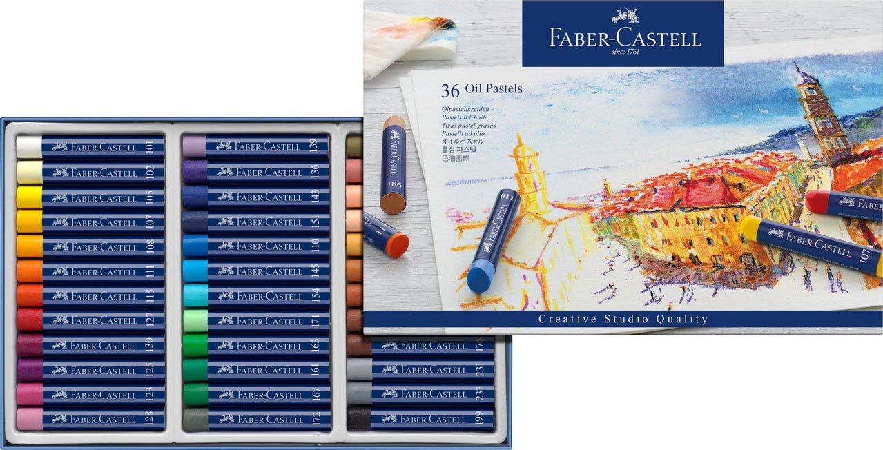 Faber-Castell Creative Studio Oil Pastels Set of 36 - merriartist.com
