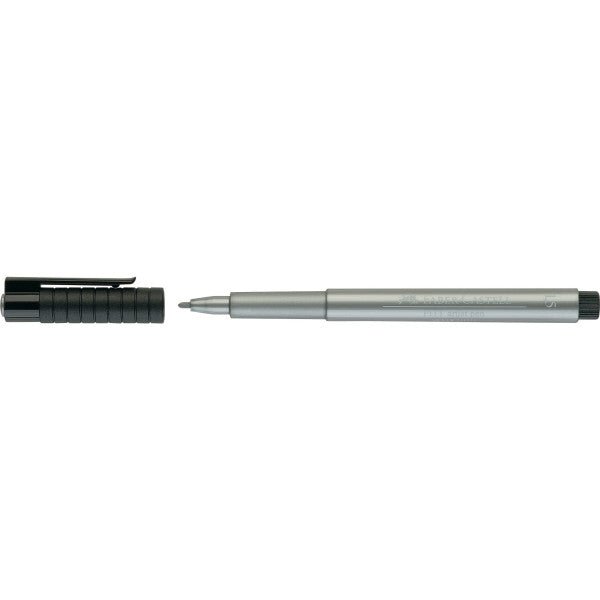 Faber-Castell PITT Artist Pen - Metallic Silver - merriartist.com