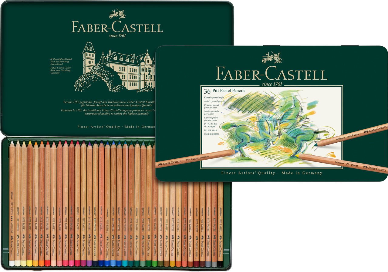 Faber-Castell PITT Pastel Pencil Set of 36 - merriartist.com