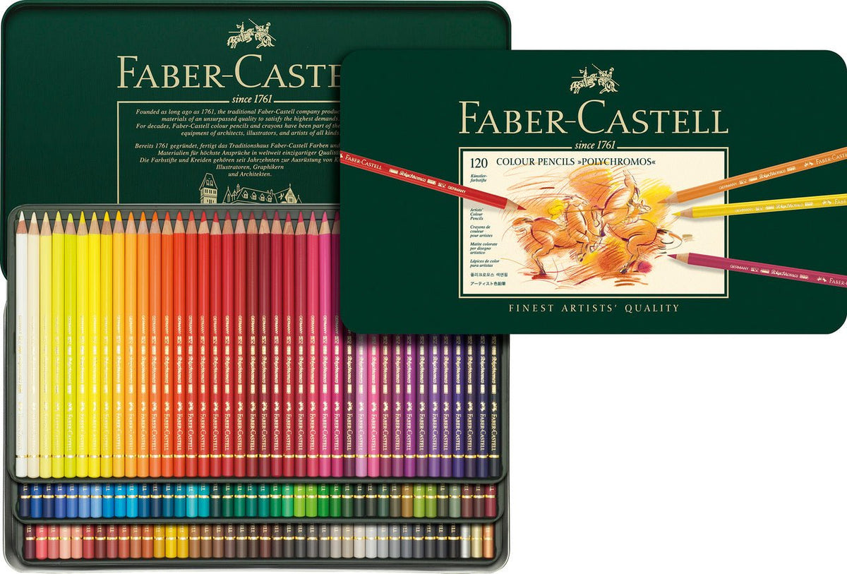 Faber-Castell Watercolor Crayons with Brush, 15 Colors - Premium Quality  Art Supplies for Kids