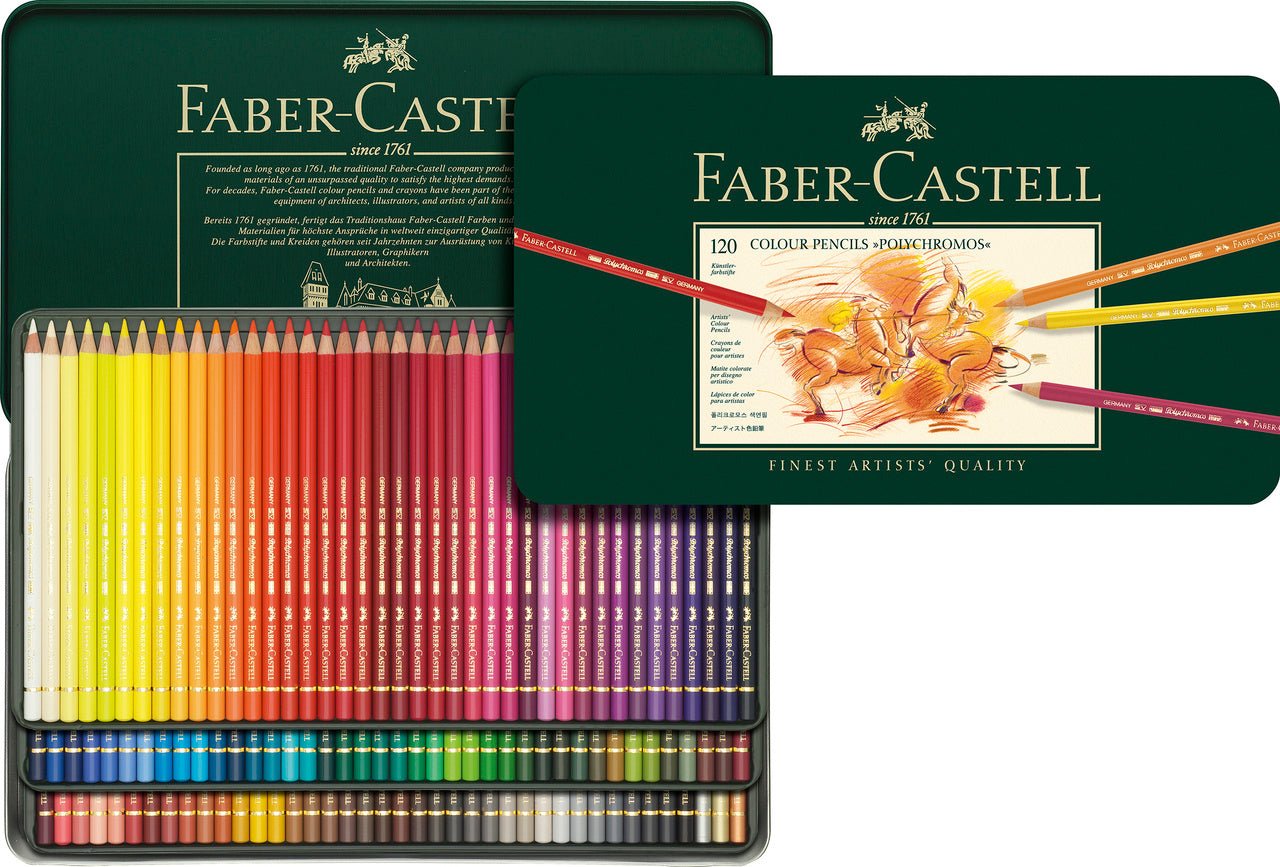 Faber-Castell Polychromos Artist Colored Pencil Set of 120 - merriartist.com
