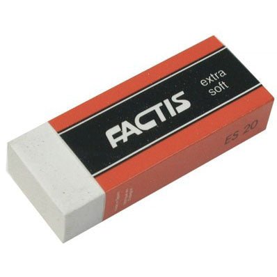 Factis Extra Soft Eraser (White) - merriartist.com