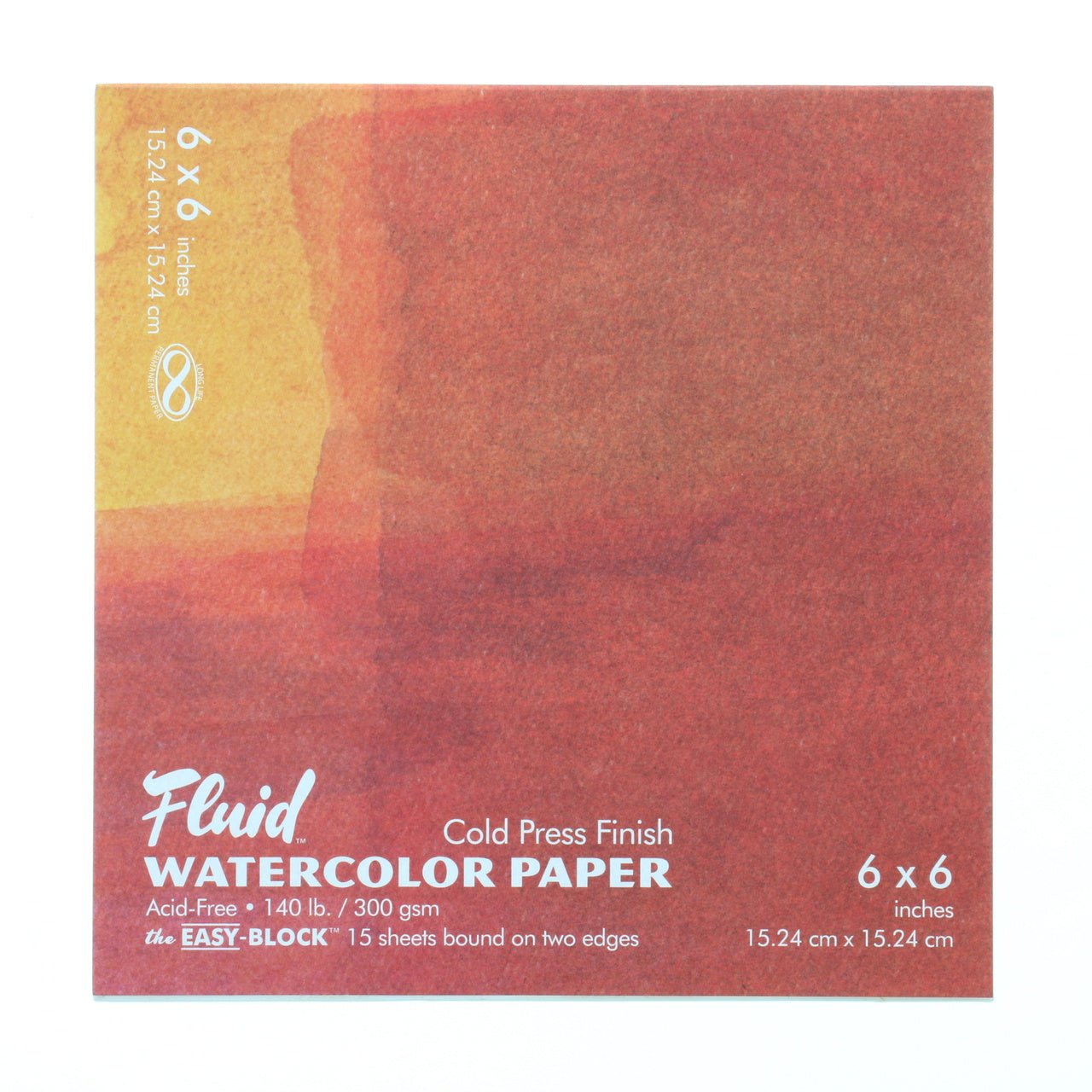 Fluid Watercolor Block - Cold Press - 6X6 - merriartist.com