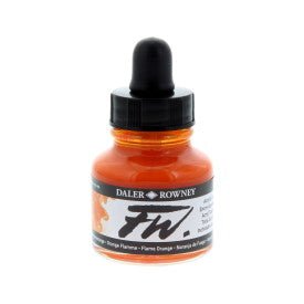 FW Acrylic Ink - 1 fl oz - Flame Orange - merriartist.com